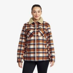 Lumber Jacket Women Rusty Orange/Oatmeal