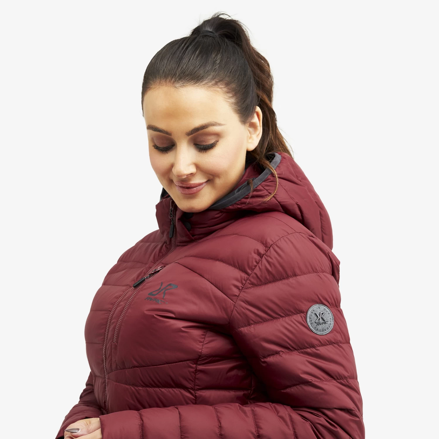 Helium Down Jacket Women Bison Red 6 Helium Down Jacket Women Bison Red - Image 4