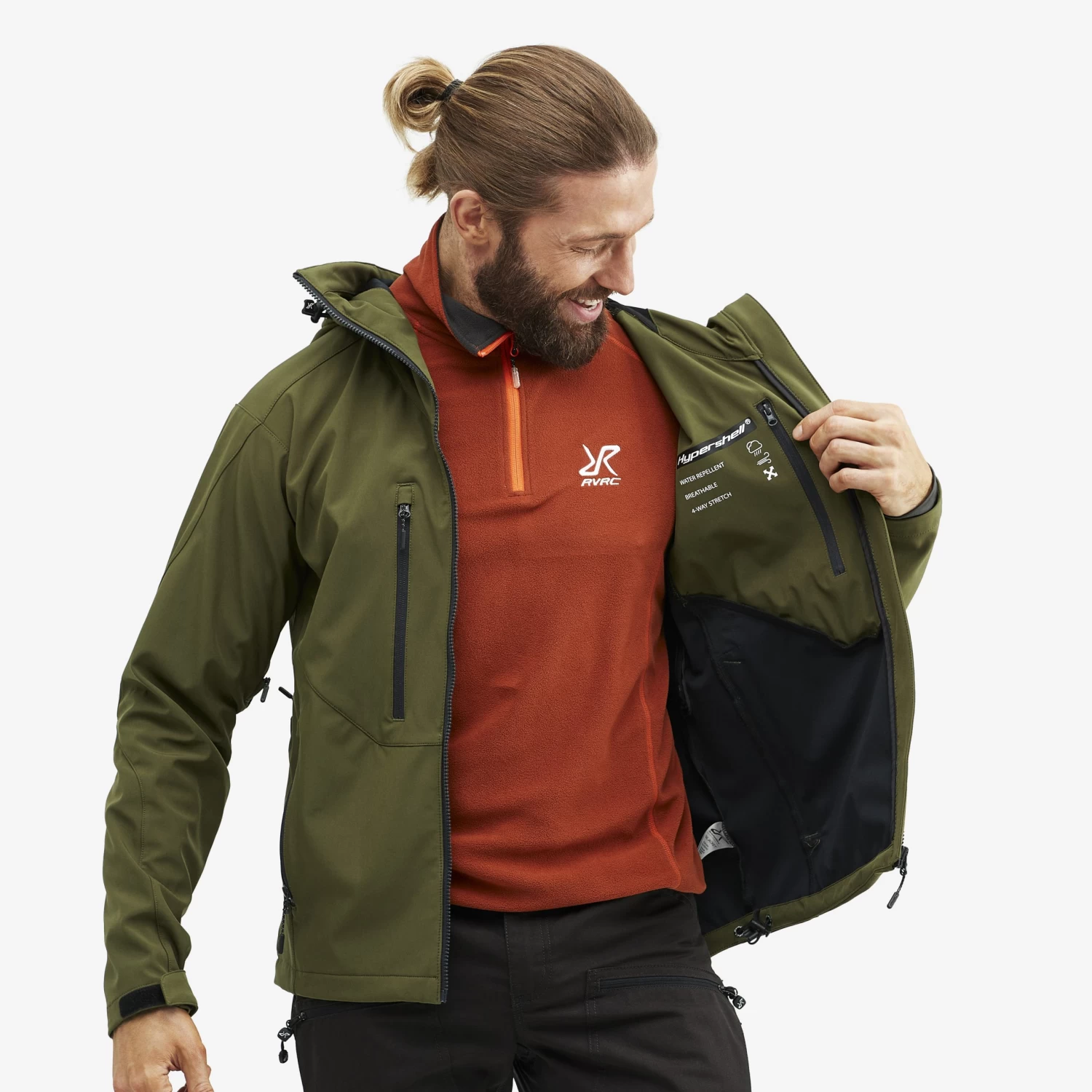 Trail Jacket Men Dark Olive 9 Trail Jacket Men Dark Olive - Image 7