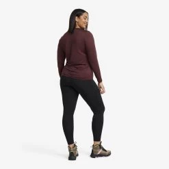 Vagabond Long Sleeve Tee Women Dark Vintage Rose -Clothing Sales Store 16727755 51fc 4b9d 8b01 3a9170119298