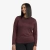 Vagabond Long Sleeve Tee Women Dark Vintage Rose