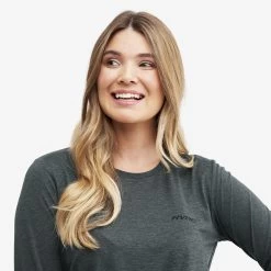 Vagabond Long Sleeve Tee Women Anthracite Melange -Clothing Sales Store 2975c5a6 bb46 4aa1 87fb 72927f230096