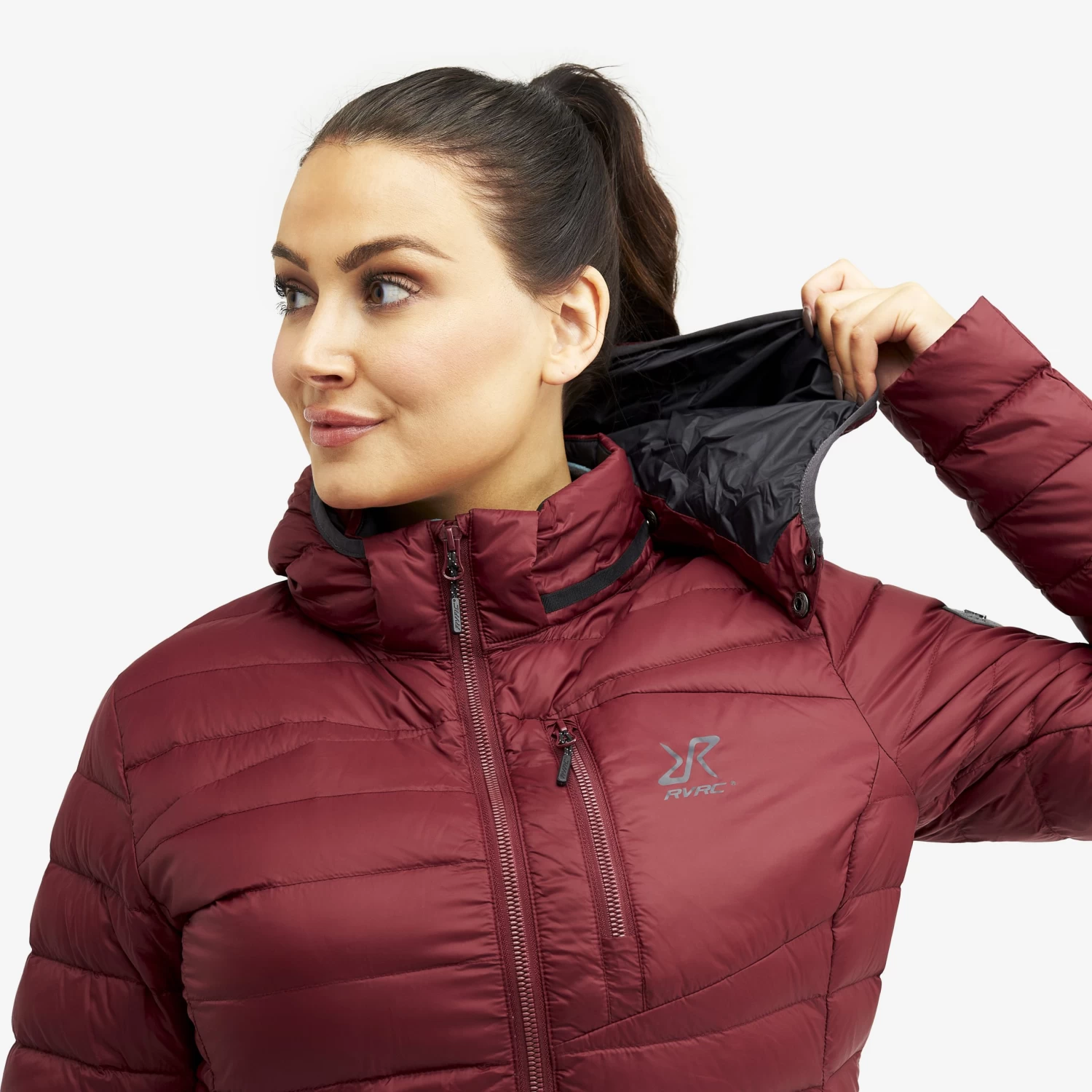 Helium Down Jacket Women Bison Red 7 Helium Down Jacket Women Bison Red - Image 5