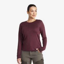 Vagabond Regular Fit Top Women Dark Vintage Rose