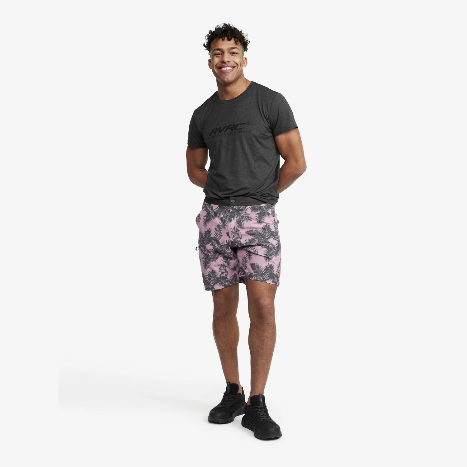 Boarderline Shorts Men Mauve Palm 4 Boarderline Shorts Men Mauve Palm - Image 2