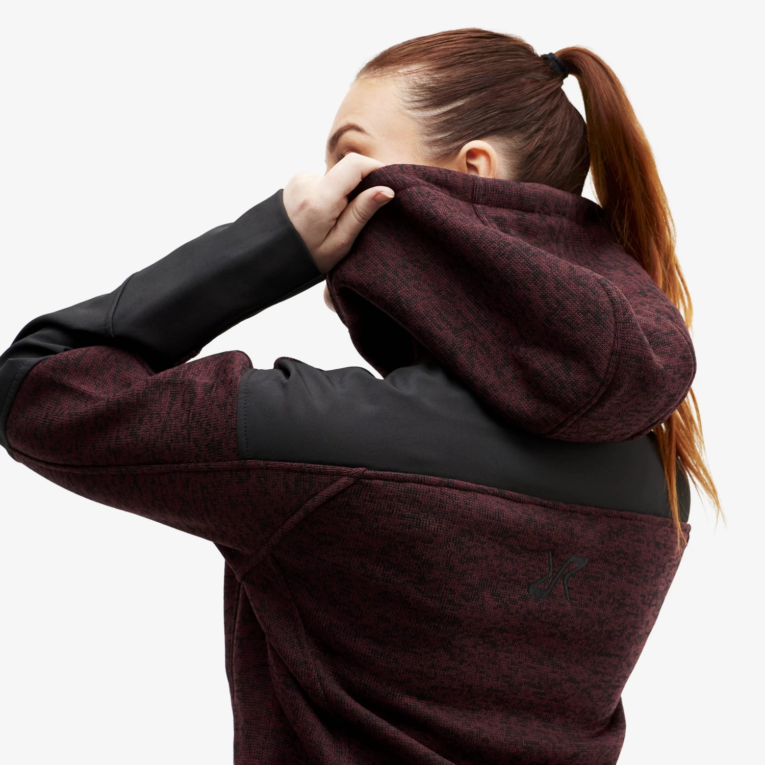 Tornado Hoodie Women Burgundy 7 Tornado Hoodie Women Burgundy - Image 5