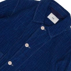 Prism Jacket - Indigo Waffle -Clothing Sales Store AW24pre 042