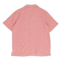 SS Soft Collar Shirt - Coral Texture -Clothing Sales Store AW24pre 055