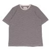 1x1 Stripe Tee - Charcoal Ecru 2 1x1 Stripe Tee - Charcoal Ecru -Clothing Sales Store AW24pre 071