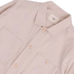Patch Overshirt - Soft Pink Crinkle 15 Patch Overshirt - Soft Pink Crinkle -Clothing Sales Store AW24pre 097