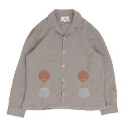 LS Soft Collar Shirt - Olive Sun Embroidery DP