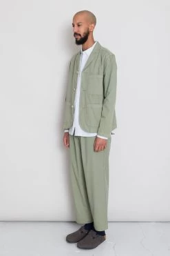 Wide Fit Blazer - Sage Summer Twill -Clothing Sales Store AW24preMarcelostyledshots 063
