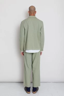 Wide Fit Blazer - Sage Summer Twill -Clothing Sales Store AW24preMarcelostyledshots 065
