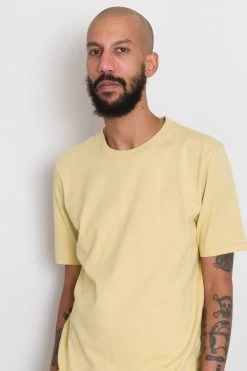 Contrast Sleeve Tee - Wheat -Clothing Sales Store AW24preMarcelostyledshots 221