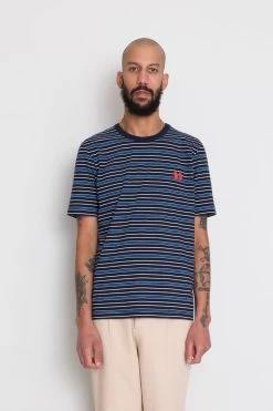 Multistripe Tee - Navy Moon DP 12 Multistripe Tee - Navy Moon DP -Clothing Sales Store AW24preMarcelostyledshots 228