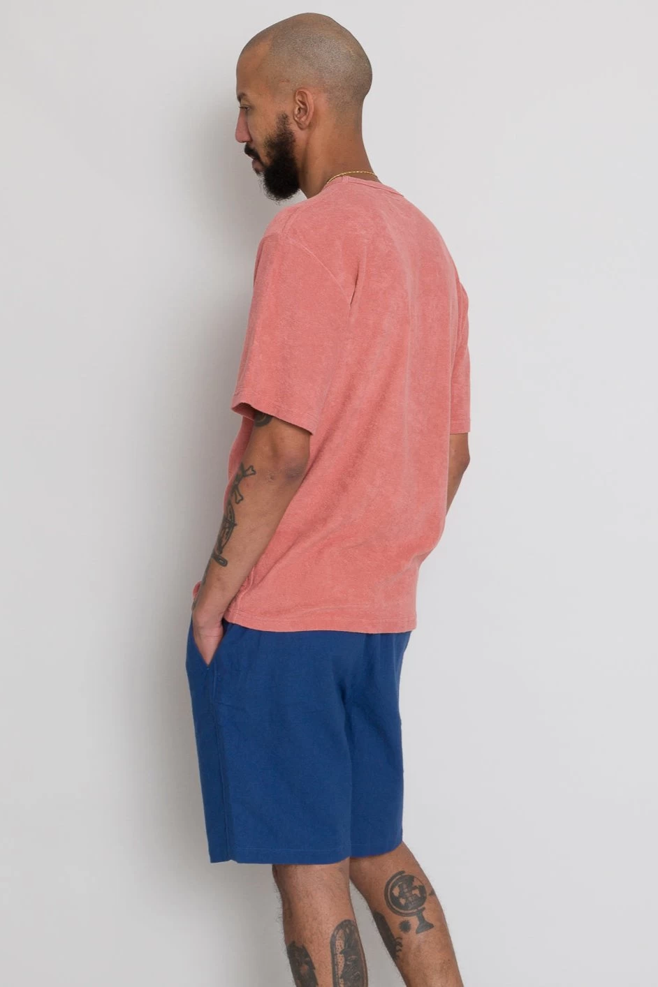 Relaxed Assembly Tee - Dark Coral Terry DP 8 Relaxed Assembly Tee - Dark Coral Terry DP - Image 6