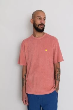 Relaxed Assembly Tee - Dark Coral Terry DP 19 Relaxed Assembly Tee - Dark Coral Terry DP -Clothing Sales Store AW24preMarcelostyledshots 303