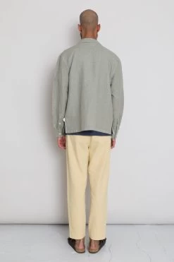 LS Soft Collar Shirt - Olive Sun Embroidery DP 17 LS Soft Collar Shirt - Olive Sun Embroidery DP -Clothing Sales Store AW24preMarcelostyledshots 334