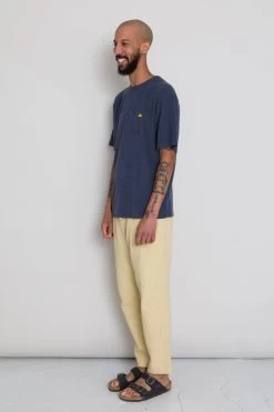 Relaxed Assembly Tee - Soft Navy Terry DP -Clothing Sales Store AW24preMarcelostyledshots 346
