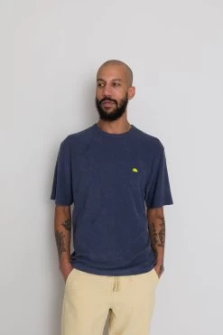 Relaxed Assembly Tee - Soft Navy Terry DP -Clothing Sales Store AW24preMarcelostyledshots 352