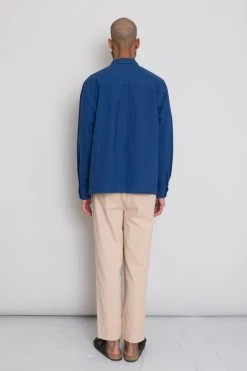 Patch Overshirt - Blue Crinkle 15 Patch Overshirt - Blue Crinkle -Clothing Sales Store AW24preMarcelostyledshots 437