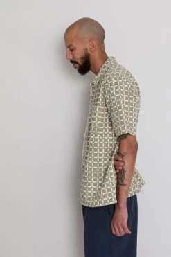 Gabe Shirt - Sage Tapestry 21 Gabe Shirt - Sage Tapestry -Clothing Sales Store AW24preMarcelostyledshots 571