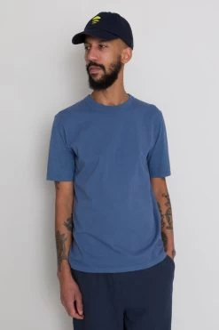 Contrast Sleeve Tee - Soft Blue -Clothing Sales Store AW24preMarcelostyledshots 647
