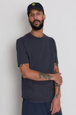 Contrast Sleeve Tee - Graphite -Clothing Sales Store AW24preMarcelostyledshots 659