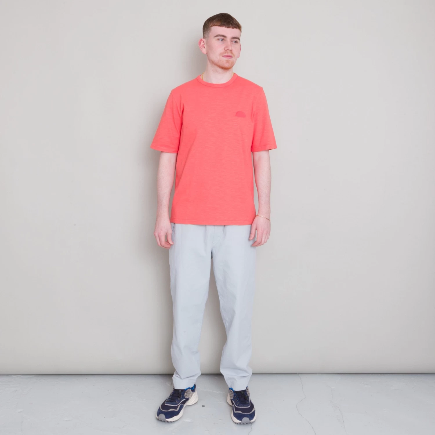 Slub Tee - Coral 4 Slub Tee - Coral - Image 2