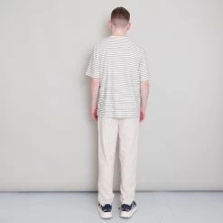 SS Textured Stripe Tee - Ecru/ Black -Clothing Sales Store Archivess242 267