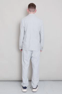 Cotton Linen Blazer - Mist Blue 12 Cotton Linen Blazer - Mist Blue -Clothing Sales Store Archivess242 307