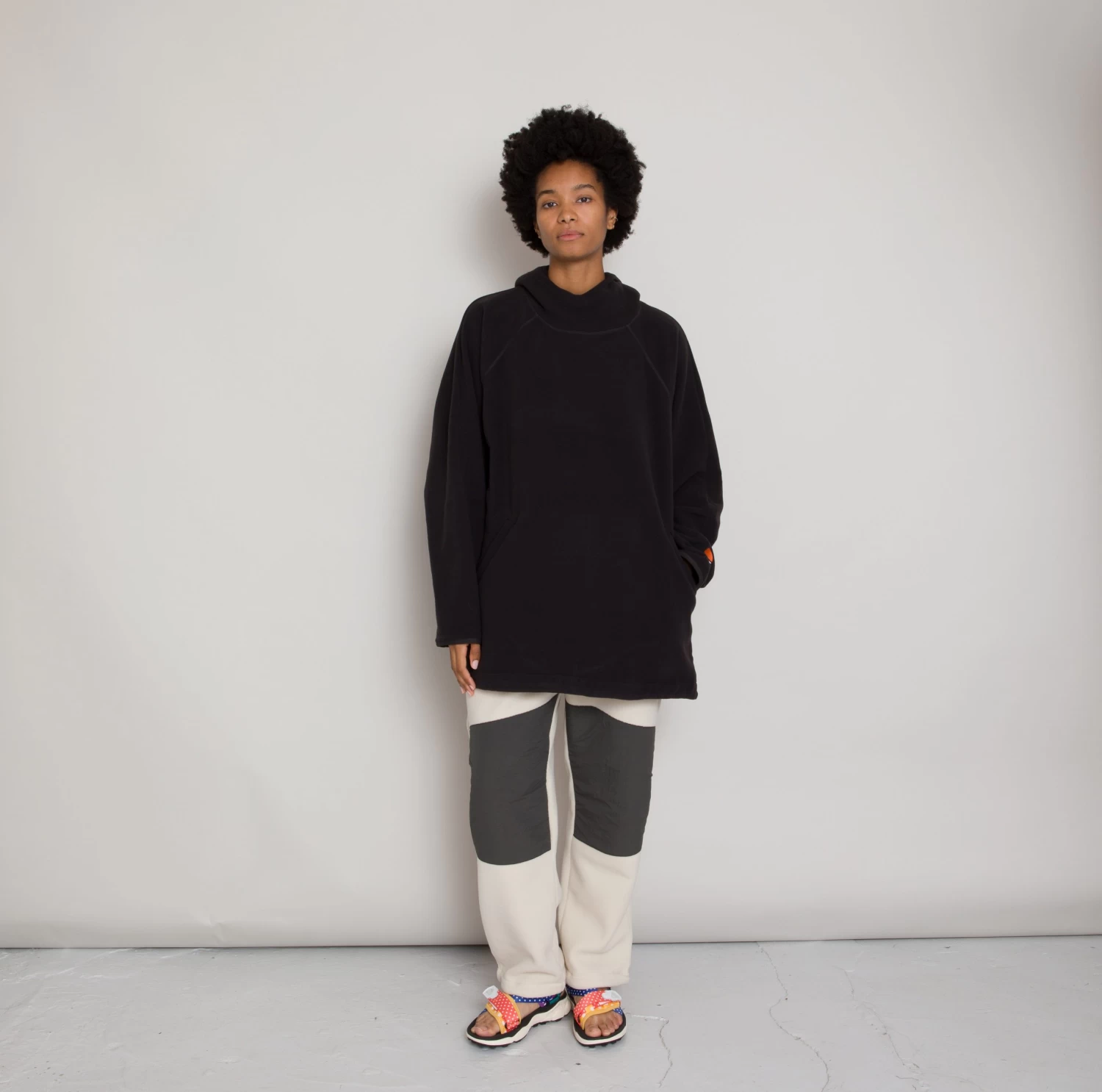 Folk X Speedo Polar Rivet Hoodie - Soft Black 4 Folk X Speedo Polar Rivet Hoodie - Soft Black - Image 2