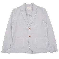 Cotton Linen Blazer - Mist Blue