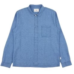 Patch Shirt - Light Indigo Waffle