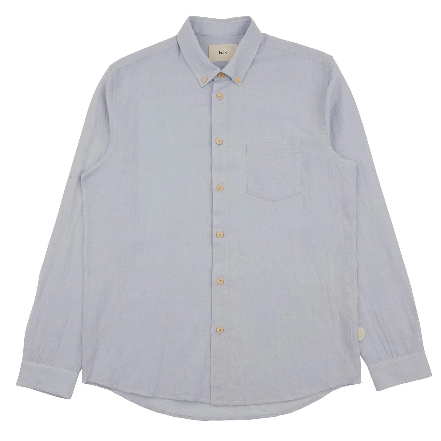 Relaxed Fit Shirt - Mist Linen Grid 3 Relaxed Fit Shirt - Mist Linen Grid