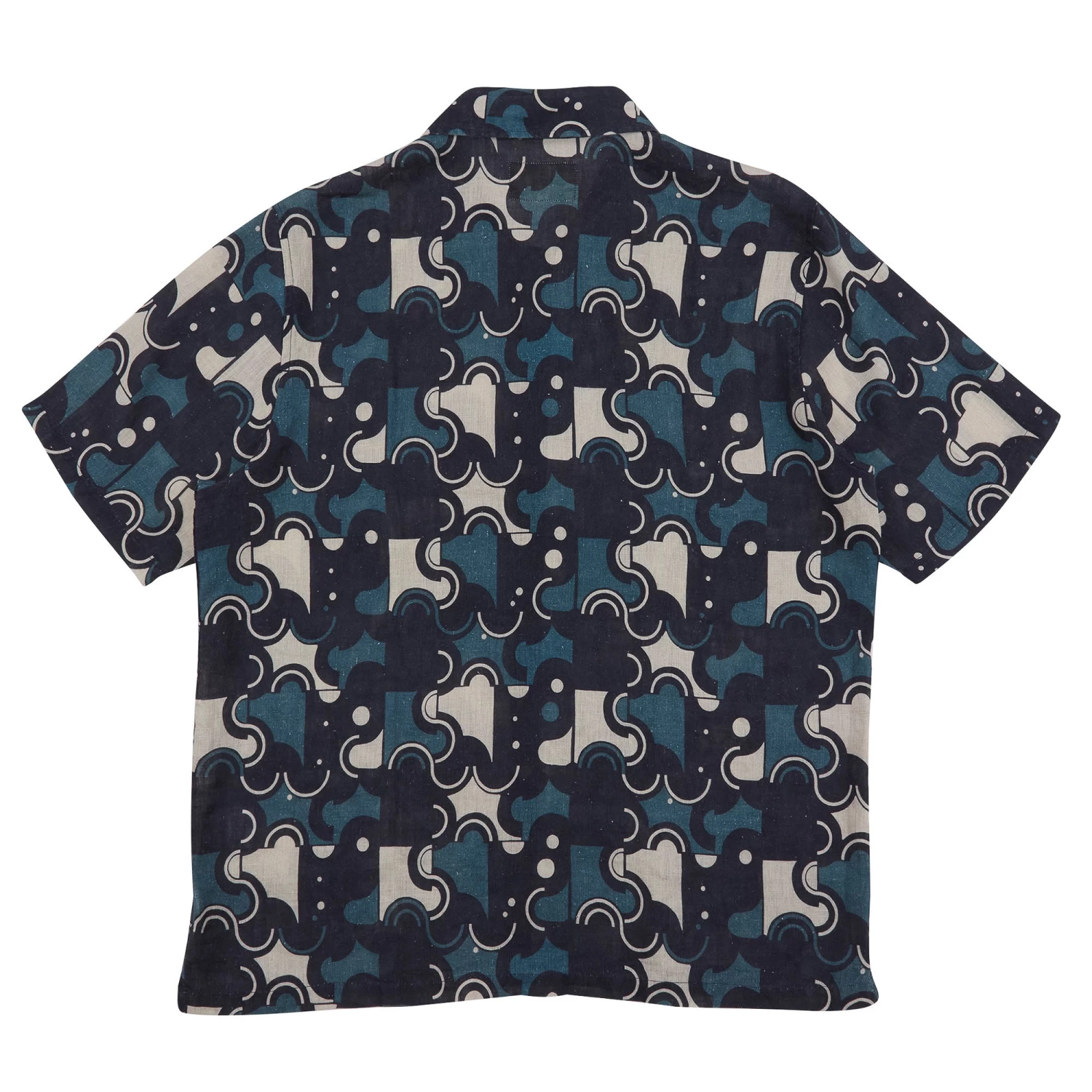 Gabe Shirt - Coil Print Indigo 7 Gabe Shirt - Coil Print Indigo - Image 5