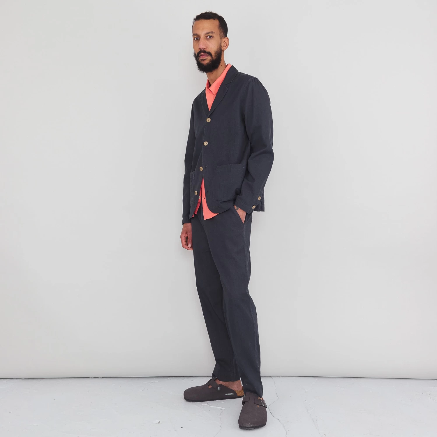 Patch Jacket - Soft Black Canvas 5 Patch Jacket - Soft Black Canvas - Image 3