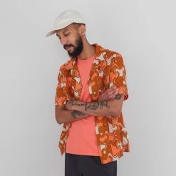 SS Soft Collar Shirt - Coil Print Ochre -Clothing Sales Store PRODUCT SWATCH 895968 6C9EBFC92CBC166DC5549507C9F777E6FB27BB4AEEC7C8F13A98333703A8E4292CB3DA20DFDD7D11082A43403D4EFCE3607A14E27A2E53396F2093A97EA3D545
