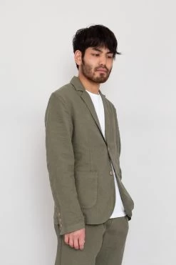 Cotton Linen Blazer - Olive -Clothing Sales Store Ryosuke SS23 337 57a24864 c53b 45ac a4ec d8d8d7dbc0d1