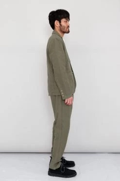 Cotton Linen Blazer - Olive -Clothing Sales Store Ryosuke SS23 338 1e3416e4 b8d6 4c9c b18e 2e2c25ec0dc7