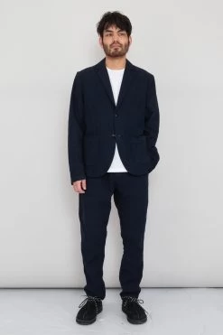 Cotton Linen Blazer - Soft Navy -Clothing Sales Store Ryosuke SS23 353 1