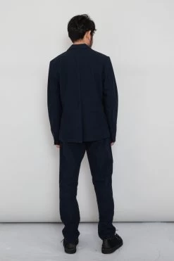 Cotton Linen Blazer - Soft Navy -Clothing Sales Store Ryosuke SS23 356 de550ce4 4771 4ad0 a7dc 2b381f1ae7ca