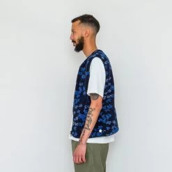 Collarless Puzzle Gilet - Stars And Flowers TH -Clothing Sales Store SS24preMarcelo 259