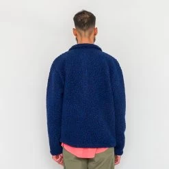 Boxy Funnel Fleece - Navy Wool 13 Boxy Funnel Fleece - Navy Wool -Clothing Sales Store SS24preMarcelo 598