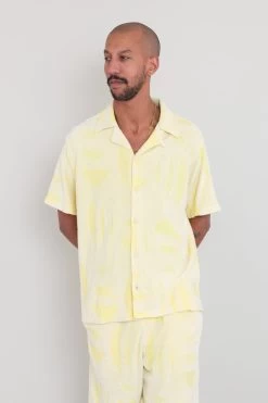 Relaxed Soft Collar Shirt - Yellow Sun DP 10 Relaxed Soft Collar Shirt - Yellow Sun DP -Clothing Sales Store SS25pre Marcelo 1000
