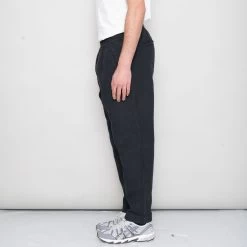 Drawcord Assembly Pant - Soft Black Linen -Clothing Sales Store SidneySS24trousers 067