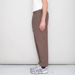 Drawcord Assembly Pant - Ash Brown Crinkle -Clothing Sales Store SidneySS24trousers 088