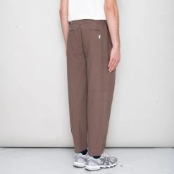 Drawcord Assembly Pant - Ash Brown Crinkle -Clothing Sales Store SidneySS24trousers 091