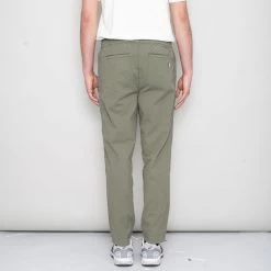 Drawcord Assembly Pant - Olive Seersucker -Clothing Sales Store SidneySS24trousers 112