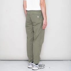 Drawcord Assembly Pant - Olive Seersucker -Clothing Sales Store SidneySS24trousers 113